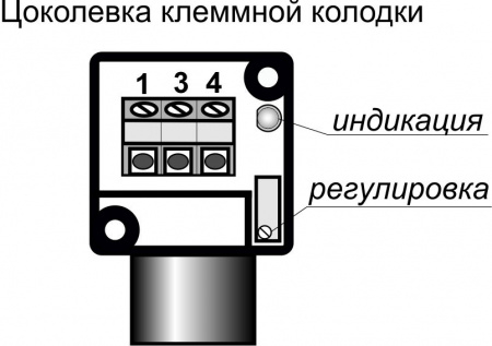 Датчик бесконтактный оптический OC11-NO-PNP-K(Л63, с регулировкой)
